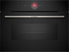 Bosch Series 8 CMG7241B1B Built In Compact Electric Single Oven with Microwave Function - Black