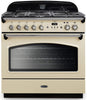 Rangemaster CLAS90FXDFFCR/C Classic FX 90cm Dual Fuel Range Cooker - Cream/Chrome Trim