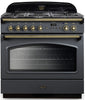 Rangemaster CLAS90FXDFFSL/C Classic FX 90cm Dual Fuel Range Cooker - Slate/Chrome Trim