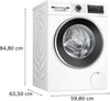 Bosch Series 6 WNG25401GB 10.5Kg / 6Kg Washer Dryer with 1400 rpm - White - D Rated