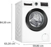 Bosch Series 6 WGG24400GB 9Kg Washing Machine with 1400 rpm - White - A Rated