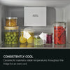 Aeg NSC7T185ES Integrated Frost Free Fridge Freezer Sliding Hinge - White - E Rated