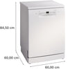 Bosch Series 2 SMS2HVW67G Wifi Connected Standard Dishwasher - White - D Rated