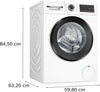 Bosch Series 6 WGG254Z1GB 10Kg Washing Machine with 1400 rpm - White - A Rated