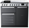 Rangemaster EDDL100EIGBLK/CM1 Edge Deluxe 100cm Induction Range Cooker - Black Glass/Chrome Trim