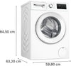 Bosch Series 4 WAN28255GB 9Kg Washing Machine with 1400 rpm - White - A Rated