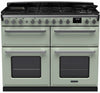 Rangemaster ESDLB110DFPMNT/CM1 Estel Deluxe BC 110cm Dual Fuel Range Cooker - Mint/Chrome Trim