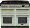 Rangemaster ESDLB110EIPMNT/AB1 Estel Deluxe BC 110cm Induction Range Cooker - Mint/Antique Brass Trim
