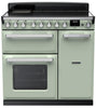 Rangemaster ESDL90EIPMNT/CM1 Estel Deluxe 90cm Induction Range Cooker - Mint/Chrome Trim