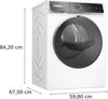 Bosch WRB247C9GB Series 8 - 9Kg Heat Pump Tumble Dryer - White - A+++ Rated