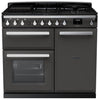 Rangemaster ESDL100DFPSLT/CM1 Estel Deluxe 100cm Dual Fuel Range Cooker - Slate/Chrome Trim