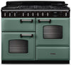 Rangemaster CLDLO110DFPMGR/CM1 Classic Deluxe OC 110cm Dual Fuel Range Cooker - Mineral Green/Chrome