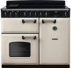 Rangemaster CLDL100EIPPCR/CM1 Classic Deluxe 100cm Induction Range Cooker - Pale Cream/Chrome Trim