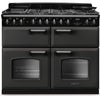 Rangemaster CLDLB110DFPSLT/CM1 Classic Deluxe BC 110cm Dual Fuel Range Cooker - Slate/Chrome Trim