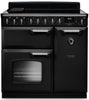 Rangemaster CLDL90EIPGBL/CM1 Classic Deluxe 90cm Induction Range Cooker - Gloss Black/Chrome Trim