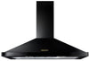 Rangemaster RHDC110BL/B 110cm Chimney Hood - Black/Brass Badge