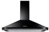 Rangemaster RCLAHDC100BL/C Classic 100cm Chimney Hood - Black/Chrome Rail