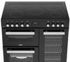 Belling Cookcentre 90E 90cm Electric Range Cooker with Ceramic Hob - Black