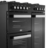 Belling Cookcentre 90DF 90cm Dual Fuel Range Cooker - Black