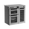 Belling Cookcentre 90Ei 90cm Electric Range Cooker with Induction Hob - Stainless Steel
