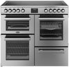 Belling Cookcentre 100E 100cm Electric Range Cooker with Ceramic Hob - Stainless Steel