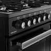 Belling Cookcentre 100DF 100cm Dual Fuel Range Cooker - Black