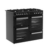 Belling Cookcentre 100DF 100cm Dual Fuel Range Cooker - Black