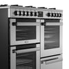 Belling Cookcentre 100DF 100cm Dual Fuel Range Cooker - Stainless Steel