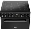 Belling Farmhouse 60E 60cm Electric Cooker with Ceramic Hob - Black