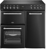 Belling Farmhouse 90E 90cm Electric Range Cooker with Ceramic Hob - Black