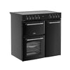 Belling Farmhouse 90E 90cm Electric Range Cooker with Ceramic Hob - Black