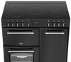 Belling Farmhouse 90E 90cm Electric Range Cooker with Ceramic Hob - Black