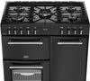 Belling Farmhouse 90DF 90cm Dual Fuel Range Cooker - Black