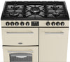 Belling Farmhouse 90DF 90cm Dual Fuel Range Cooker - Cream