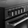 Belling Farmhouse 100E 100cm Electric Range Cooker with Ceramic Hob - Black