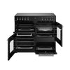 Belling Farmhouse 100E 100cm Electric Range Cooker with Ceramic Hob - Black