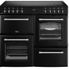 Belling Farmhouse 110E 110cm Electric Range Cooker with Ceramic Hob - Black