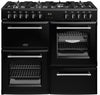 Belling Farmhouse 100DF 100cm Dual Fuel Range Cooker - Black