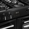 Belling Farmhouse 100DF 100cm Dual Fuel Range Cooker - Black