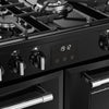 Belling Farmhouse 110DF 110cm Dual Fuel Range Cooker - Black