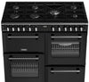 Stoves Richmond 100DF 100cm Dual Fuel Range Cooker - Black
