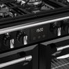 Stoves Richmond 110DF 110cm Dual Fuel Range Cooker - Black