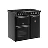 Stoves Richmond Deluxe 90DF 90cm Dual Fuel Range Cooker - Black