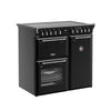 Stoves Richmond Deluxe 90Ei RTY 90cm Electric Range Cooker with Induction Hob - Black