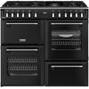 Stoves Richmond Deluxe 100DF 100cm Dual Fuel Range Cooker - Black