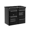 Stoves Richmond Deluxe 100DF 100cm Dual Fuel Range Cooker - Black