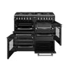 Stoves Richmond Deluxe 100DF 100cm Dual Fuel Range Cooker - Black