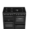 Stoves Richmond Deluxe 100DF 100cm Dual Fuel Range Cooker - Black