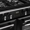 Stoves Richmond Deluxe 100DF 100cm Dual Fuel Range Cooker - Black