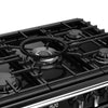 Stoves Richmond Deluxe 100DF 100cm Dual Fuel Range Cooker - Black